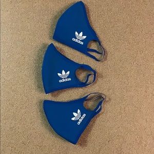BLUE ADIDAS FACE COVERS XS/S 3-PACK - NOT PPE